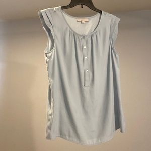 Loft baby blue blouse
